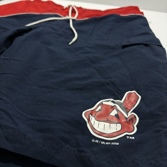 Cleveland Indians Mens 2X Swimsuit Swim Trunks Bathing Suit Shorts MLB Baseball - Picture 2 of 5